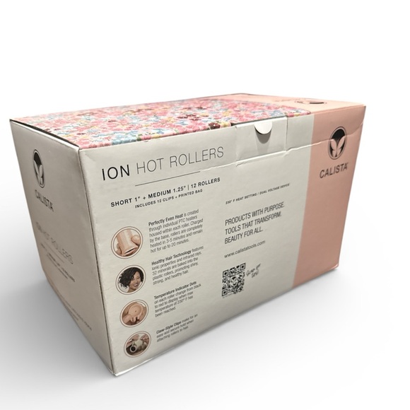Calista Pink Ion Hot Rollers NIB - Picture 2 of 5